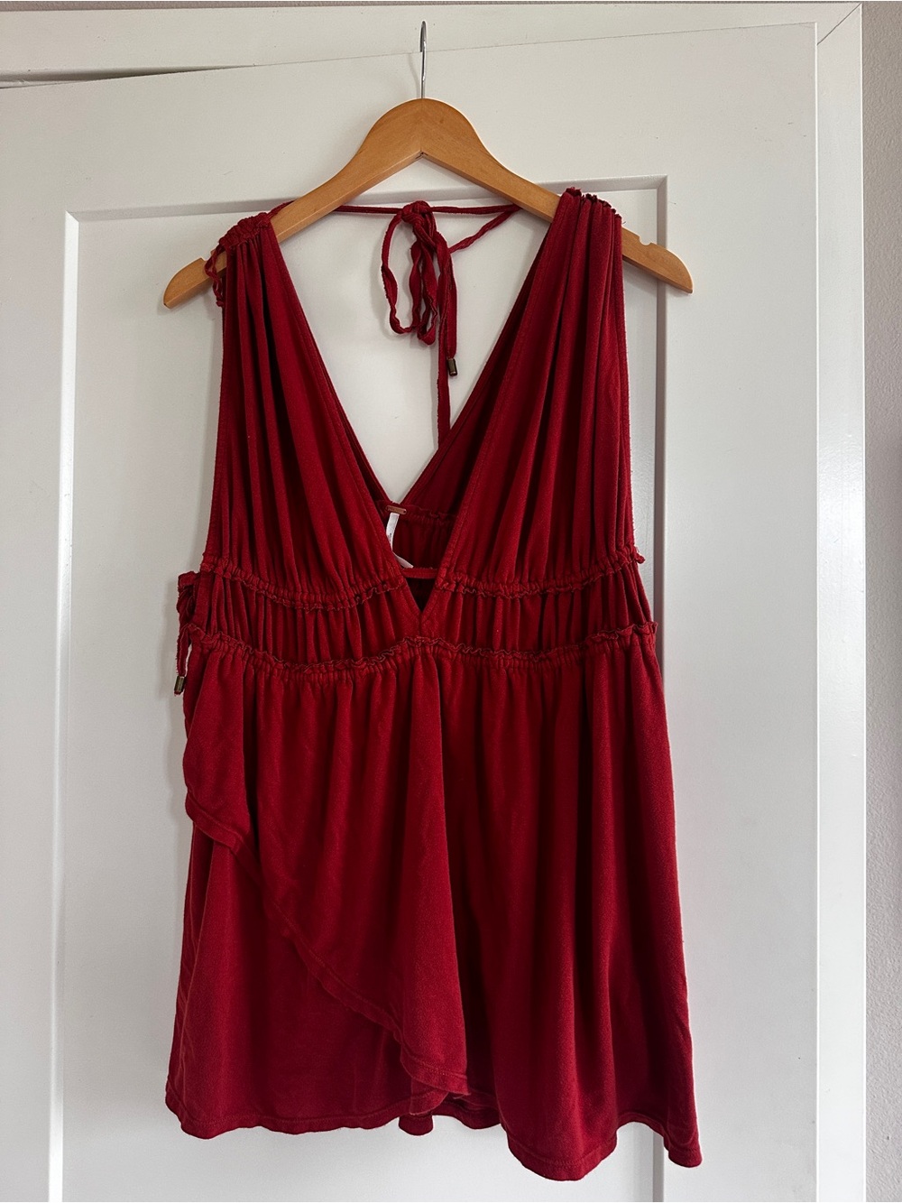 Free People Flowy Tunic/Coverup - Orange with Gold